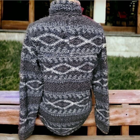 Alpine Sherpa Half Zip Pullover Size Small - Picture 3 of 5